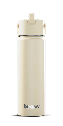 Selbstreinigende UV-C-Wasserflasche UVBrite Beam+ mit cremefarbener Oberfläche